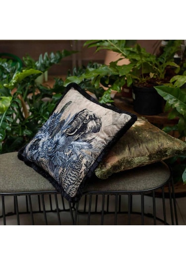 Fil Tasarımlı Yastık/kırlent Dolgu Boncuk Elyaf, Ulusl. Yıkama Ve Solmama Sertifikası Çok Renkli