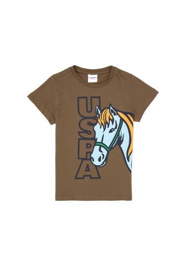 U.s. Polo Assn. Erkek Çocuk Haki Tişört 50316479-vr027 Haki
