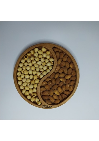 Yin Yang Ahşap Çerezlik Kahvaltılık
