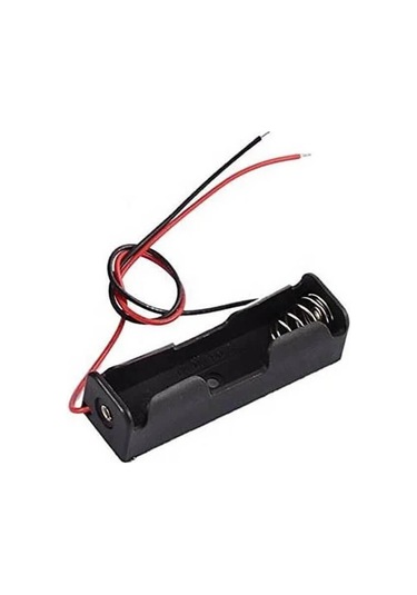 Koodmax - 10 Adet - 1'li Tekli Aa Kalem Pil Kutusu Yuvası 1.5v Kablolu Kalem Pil Tutucu