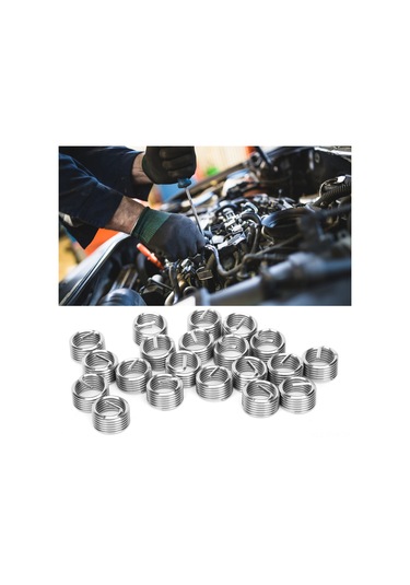Symbee 20 Adet M12 X 1.5 1d Sus304 Paslanmaz Çelik Vida İç Parça, Tork Tamiri İçin Kayıp Diş Tamir Aleti