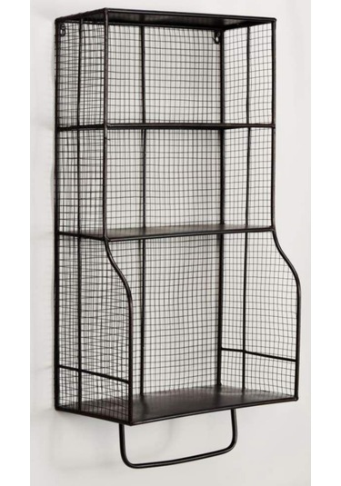 Metal Havluluk Banyo & Mutfak Duvar Rafı Wd-218 Siyah