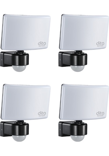 4 Adet Dita Pr130nw 30w 4000k Günışığı 2200 Lümen Sensörlü Led Projektör