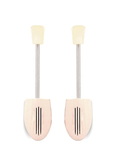 Hapshoe Flexi 36-37 Numara Yaylı Spiralli Ahşap Ayakkabı Kalıbı Bej