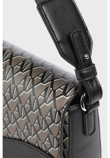 Armani Exchange Bayan Çanta Xw001596 Af17145 M6029 Gri-siyah Gri-siyah