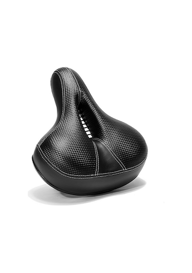 Jeemson Ergonomik Şok Emici Bisiklet Sırtlığı, Geniş Ve Yumuşak, Kolay Kurulum, Siyah, Çelik Malzeme Siyah