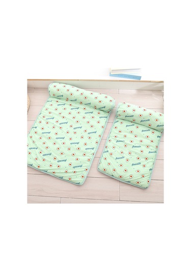 Vkemall Kedi Köpek Soğutucu Yastık Buz İpek Dokuma, Yastıklı, Kaymaz Altı, Makine Yıkama Uygun, Pembe Kiraz Desenli, S Boyut 60x40cm