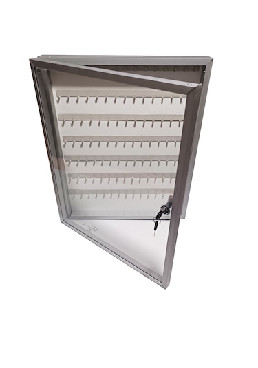 100'lü Şeffaf Kapak Alüminyum Anahtar Dolap