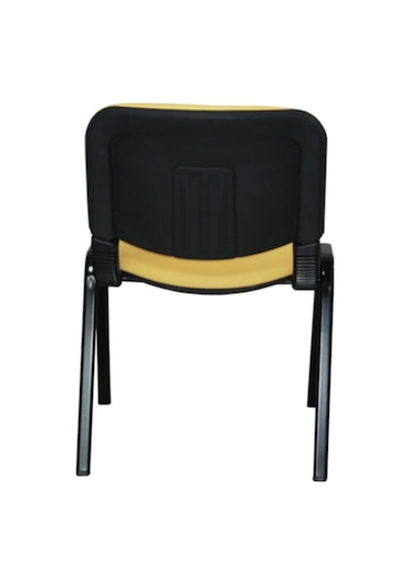 Ofiscombin Ofis Büro Bekleme Misafir Çalışma Konferans Koltuğu Form Sandalye Sari Deri 00047499867