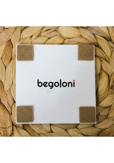 Baskılı Doğaltaş Bardak Altlığı - Doğal Taş Bardak Altı - Tekli Geometrik Desen Çok Renkli