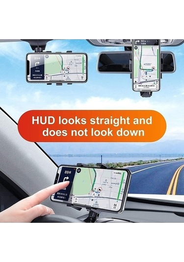 Pazly 360 Dönebilir Araç Tutucu, Tüm Telefonlara Uyumlu, Ayarlanabilir Stand Klipsi İphone Android İçin -