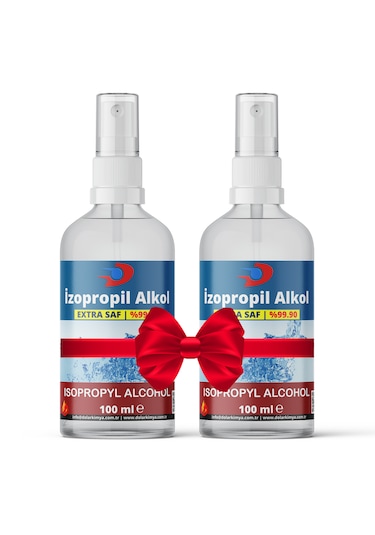 İzopropil Alkol İpa 2x100 Ml Sprey Başlıklı, Extra Saf %99.90
