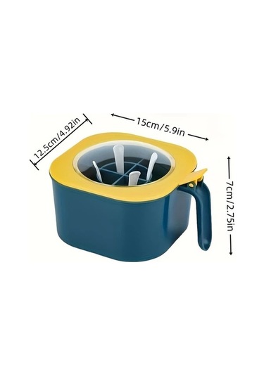 Trendooze Gaojunshop01 4'lü Baharat Kutusu Seti, Sarı Kapak, Dayanıklı Abs Mutfak Düzenleyici Sarı