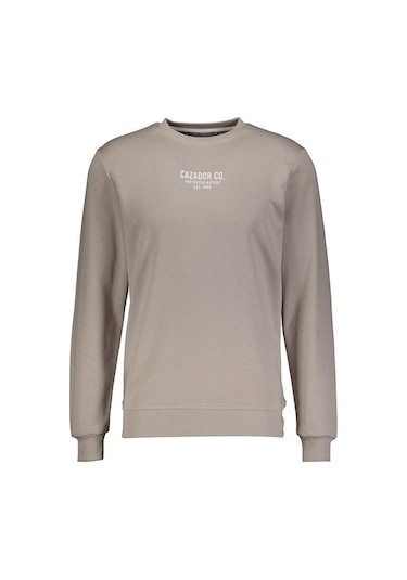 Cazador Erkek 3 İplik Sweatshirt Şardonsuz 5242 Gri Gri