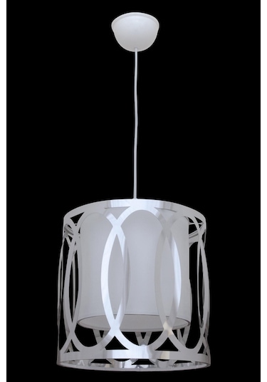 Çay Tekli Avize Gümüş - Beyaz