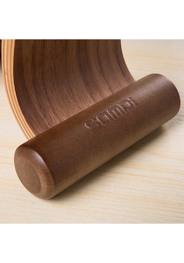 Teltree Kara Ceviz Ahşap Kulaklık Tutucu - U Tipi Masaüstü Gösterim Aracı - Kulaklık Rafı Ve Asma Tabanı