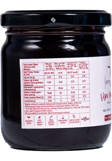 Atiye Laçin Vişne Marmelatı 220 G