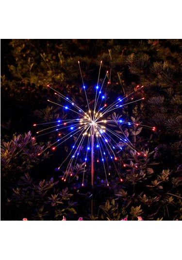 Suofeng Güneş Enerjili Bahçe Işığı - 120 Led Renkli, 8 Modlu, Su Geçirmez, Esnek Bakır Tel İle Dıy Dekorasyon Bahçe, Yol, Teras, Parti Çok Renkli