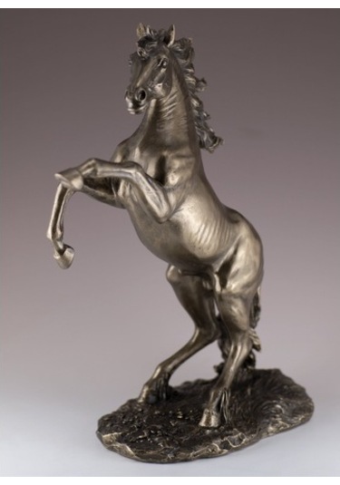 Veronese Şahlanan At Figürü Bronz Renk 32Cm