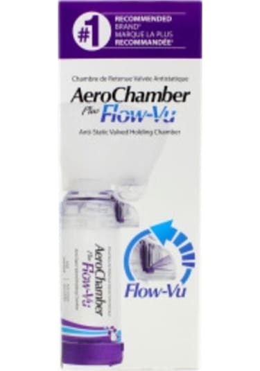 Aerochamber Flow-vu Mor 5-15 Yaş Arası Çocuklar Için