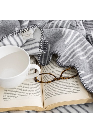 Schafer Home Bloom Tk Battaniye 150x220 Cm 1 Parça-gri Gri