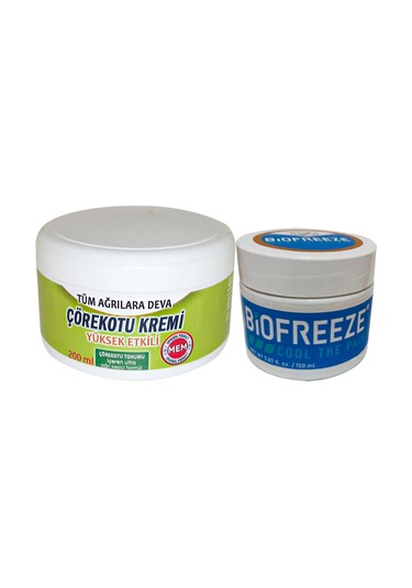 Çörek Otu Agrilar İçin Krem Xlgreen Büyük 200 Ml + Biofreeze Cool The Paincream 150 Ml / Sırt Bel Kas Diz Dirsek İskelet Eklem Ağrılarına Masaj Seti