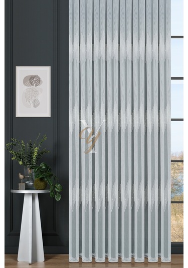 12p9512 Tül Perde V-fikse Ekru