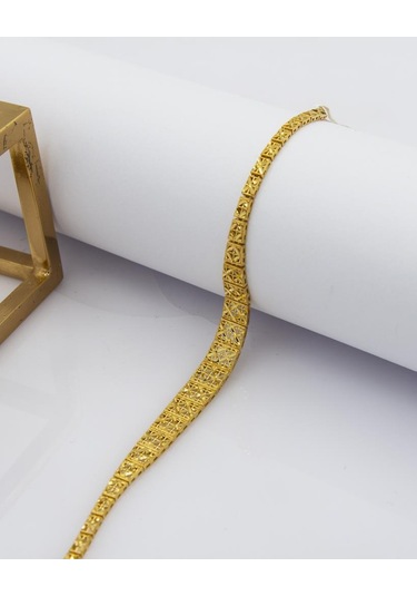 Latif Kuyumculuk 22 Ayar Altın Kalemli Tasarım Altın Bileklik B185951 Sarı Altın