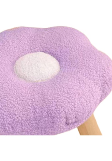 Suntek Ayaklık Puf Karikatür Çiçek Şekilli Kanepe Menekşe Menekşe