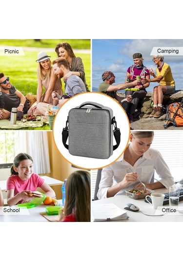 Novahub Siyah/mavi/gri/kırmızı 8l Oxford Kumaş Soğutucu Çanta Kırmızı Kırmızı