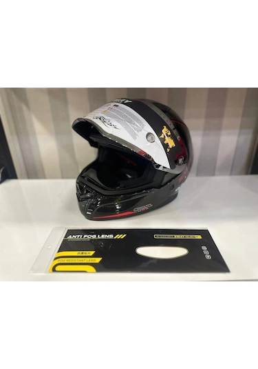 Sway Sw 850  Motosiklet Kaskı Black/red