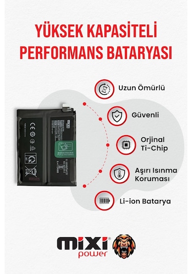 Oneplus 10 Pro Uyumlu Tam Kapasite Batarya 1 Yıl