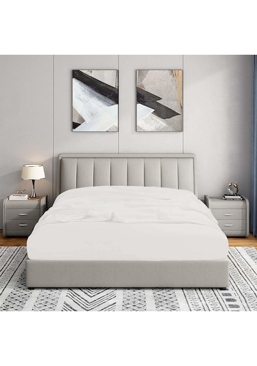 Soley Jersey %100 Pamuk Tek Kişilik 120 X 200 Lastikli Çarşaf Renksiz