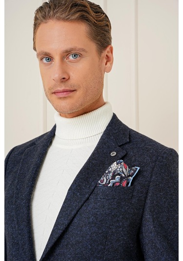 C 689 Slim Fit Lacivert Spor Ceket Lacivert