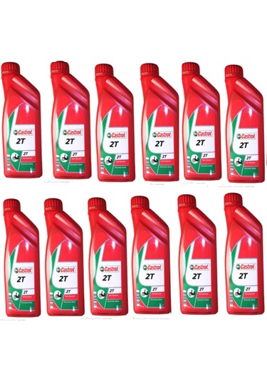Castrol 2t 1 L 2 Zamanlı Benzin katkı Yağı 12 Adet