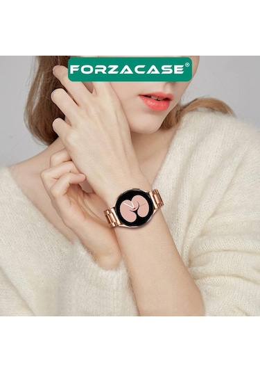 Forzacase Huawei Watch Gt 5 46mm İçin Metal Kordon Kayış - Fc141 Gümüş
