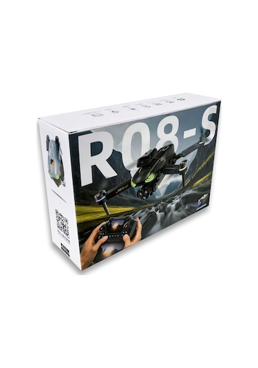 R08-s Oas Çift Kameralı Katlanabilir Drone Wifi Fpv Canlı Görüntü