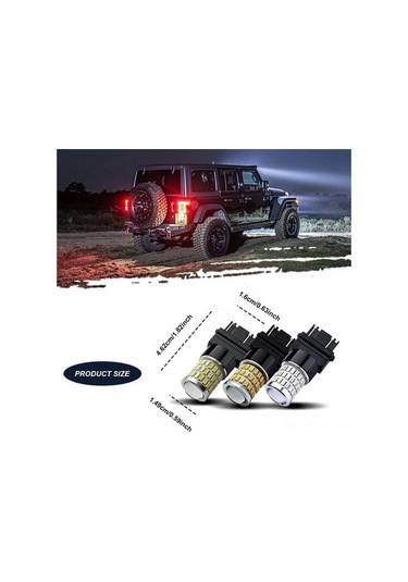 Besthome1 2 Adet 3157 Led Tekerlek Işığı - 54smd+3smd, 9-30v, 360 Aydınlatma, Fren/arka Park/ıçin