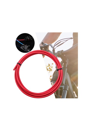 Dolıty Mtb Bisiklet Hidrolik Disk Fren Hortumu Kırmızı-3m-5mm Kırmızı