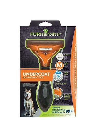 Furminator Short Hair Kısa Tüylü Köpek Tarağı M Boy