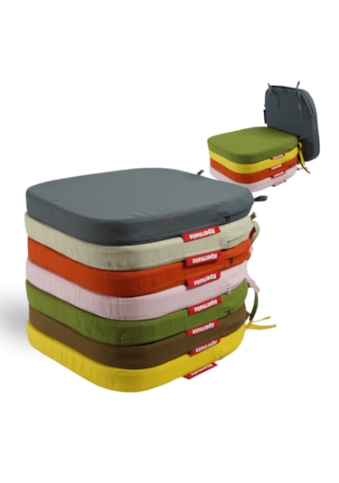 Xpermate 6'lı Standartfit Oval Sandalye Minderi 42x42x5 Bej