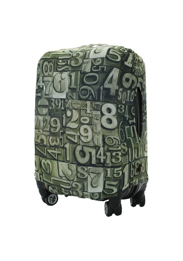 My Saraciye 09 Valiz Kılıfı, Bavul Kılıfı - Rakamlar 09 Çok Renkli