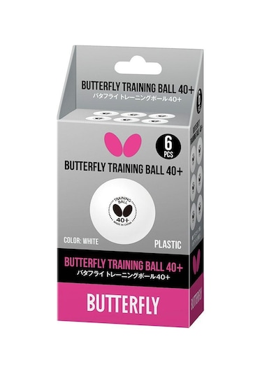 Butterfly Masa Tenisi Topu Btf Training Ball 40+ White 6er 7250730140