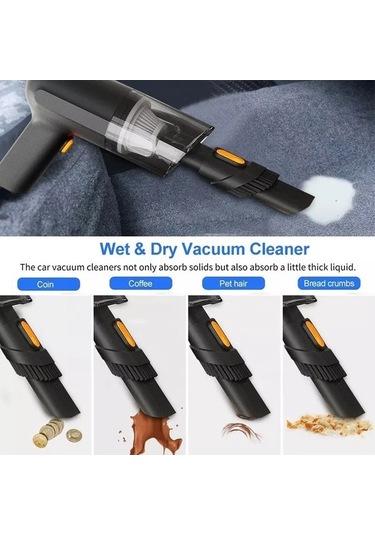 Wondernest Tipi Taşınabilir Süpürge Sones Siyah Güçlü Elektrikli El Süpürgesi Siyah