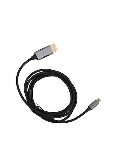 Mufunye Usb-c'den Displayport 1.4'e Kablosu, 8k 60hz Çözünürlük, 1.8m Uzunluk, Nylon Örgü + Alüminyum, Bilgisayar-telefon Ekran Paylaşımı, Kararlı Sinyal Aktarımı