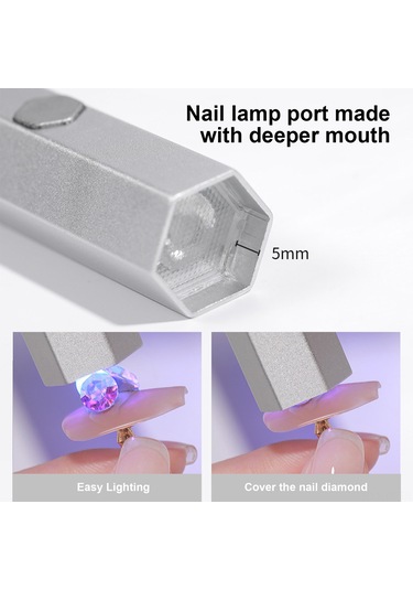 Skycity Portatif Şarjlı Işık Tedavi Lambası, 230mah Pil, 20/60s Zamanlama, Demirli Ayak, Mor Renk