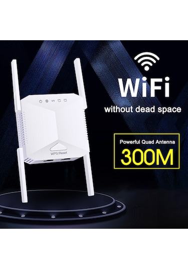 Leezsing Siyah 300m 2.4ghz Wifi Sinyal Güçlendirici, Eu Fişi, Ieee 802.11b/g/n, 15km Röle Mesafesi