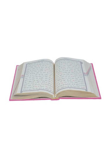Orta Boy Termo Deri Kuran-ı Kerim Fuşya Pembe, Mühürlü