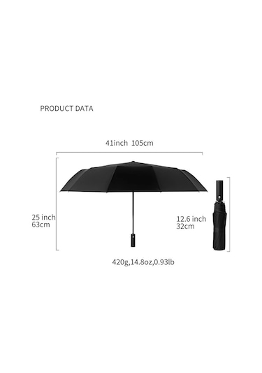 Bliss Umbrella 12 Telli Otomatik Şemsiye Mavi