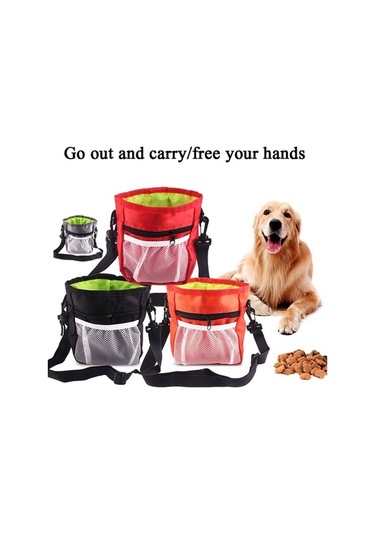 Dm Cbtx Evcil Hayvan Eğitim Çantası, Katlanabilir Taşınabilir Snack Çanta, Açık Hava Bel Çantası Siyah